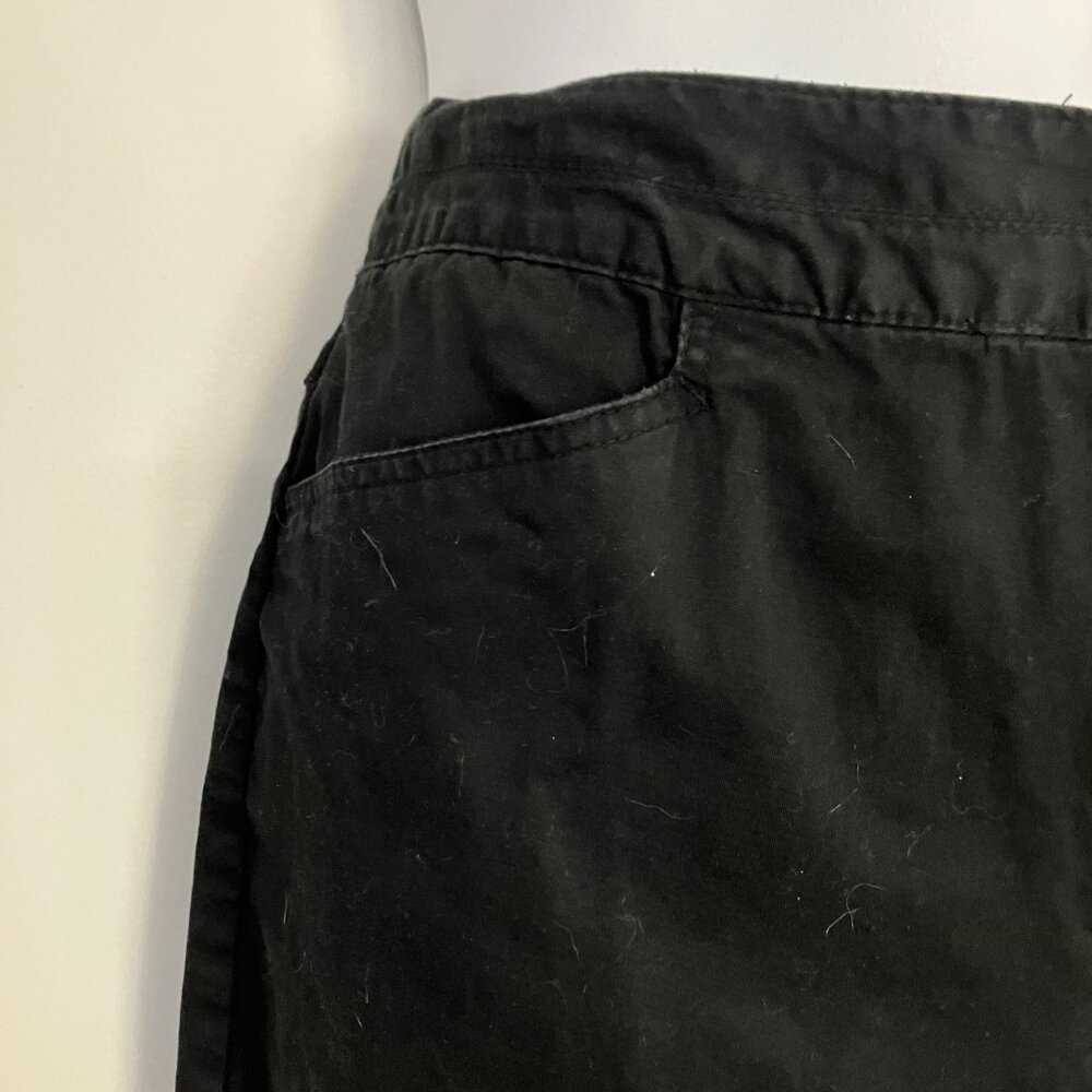 White Stag Black Capri Slacks with Set in Waist Size 12 EUC - Picture 3 of 8